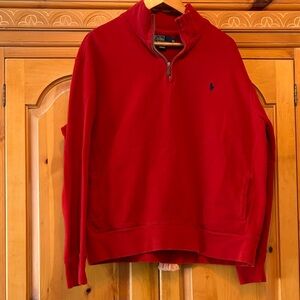 Polo by Ralph Lauren Men's Bold Red Zip-Up Sweater